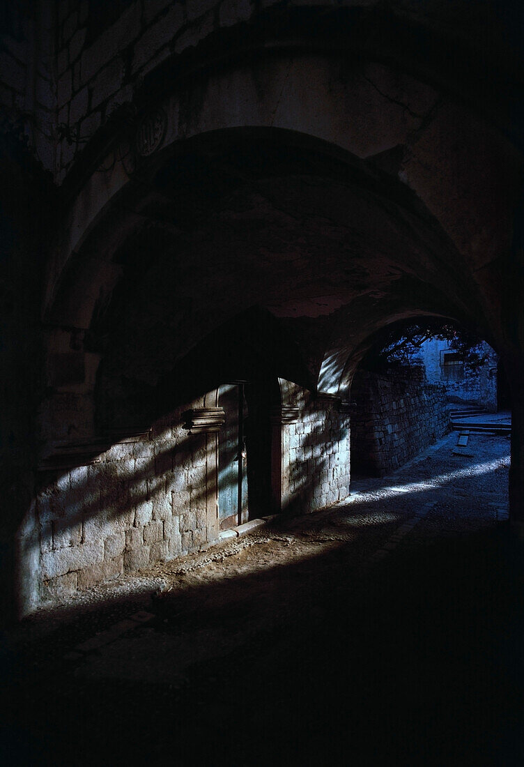 Arched pathway, Dubrovnik, Croatia