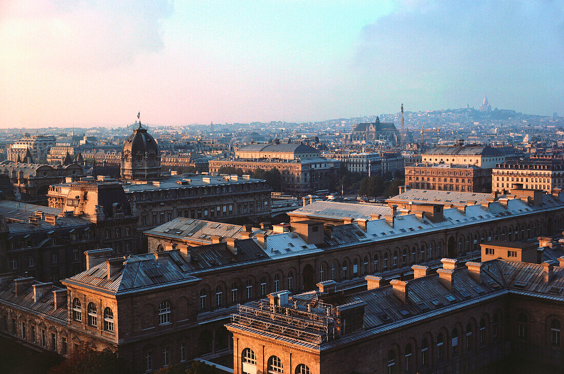 High angle view of a city, Paris, Ile-de-France, France