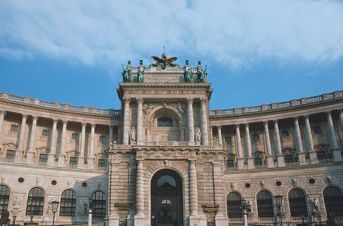 Fassade eines Palastes, Hofburg, Wien, Österreich