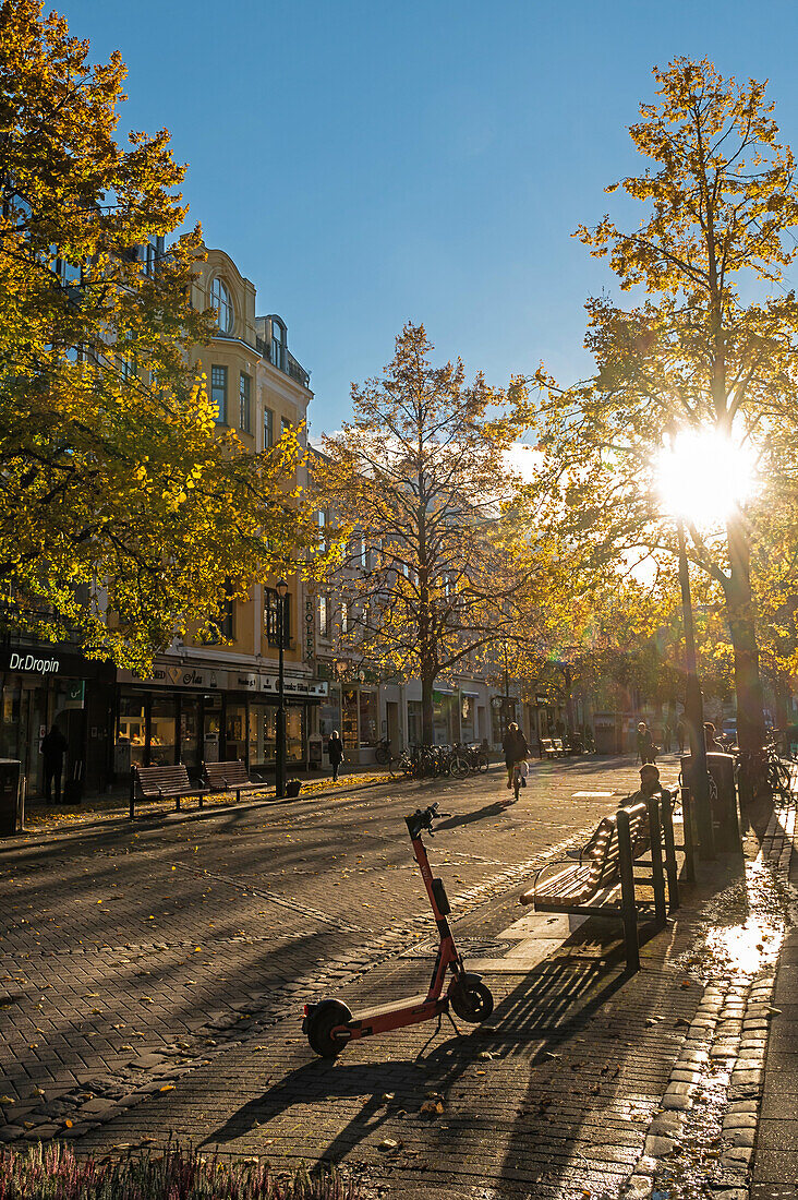 Nordre Gate Innenstadt Trondheim, Herbststimmung, Tröndelag, Norwegen, Europa