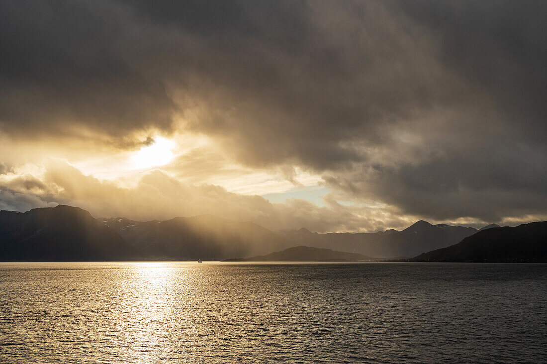 Sky, light and sea in Sula, Moere and Romsdal, Norway, Europe