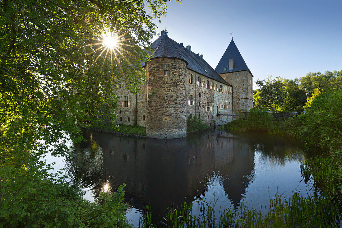 Wasserschloss Haus Kemnade, bei Hattingen, Ruhr, Nordrhein-Westfalen, Deutschland