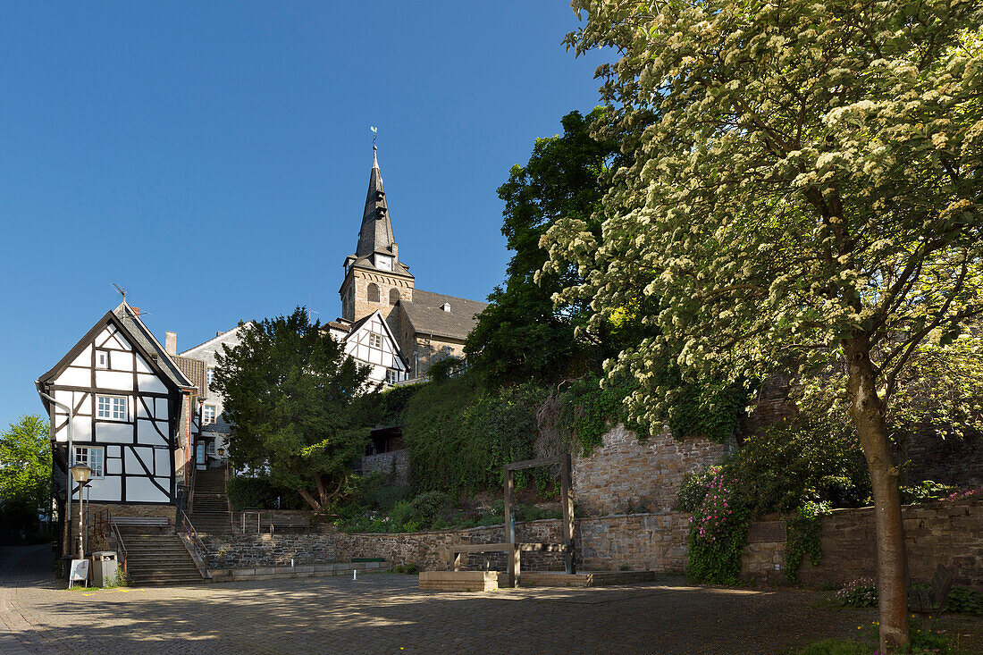 Old town, Essen-Kettwig, Ruhr, North Rhine-Westphalia, Germany