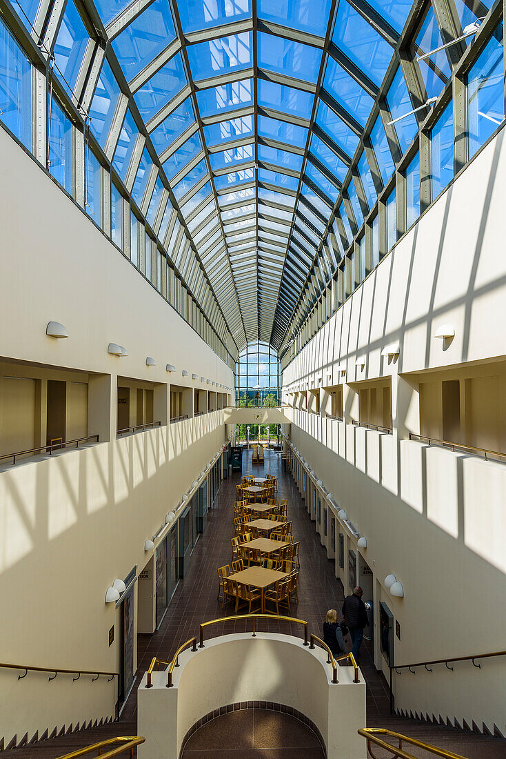 Glass vault of Arktikum, museum in central Rovaniemi, Finland.