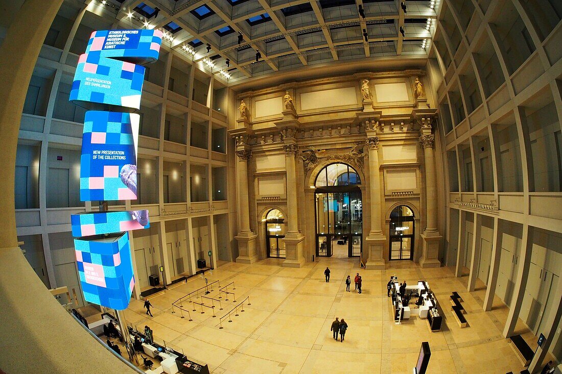 Hall, Humboldt Forum in the Berlin Palace, Berlin-Mitte, Germany