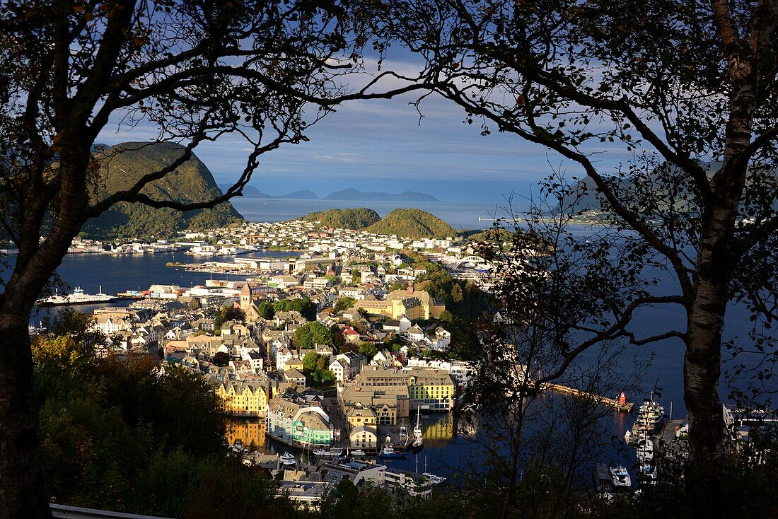 View from Aksla mountain, Alesund, Norway