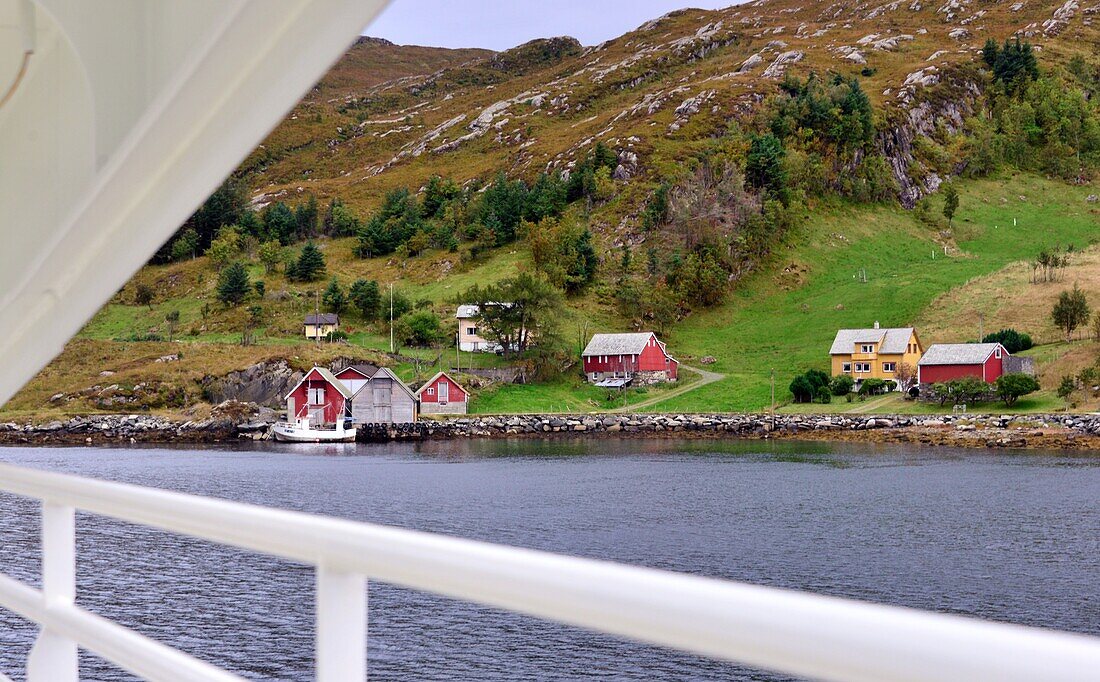 Fähre zur Insel Bremanger, Norwegen