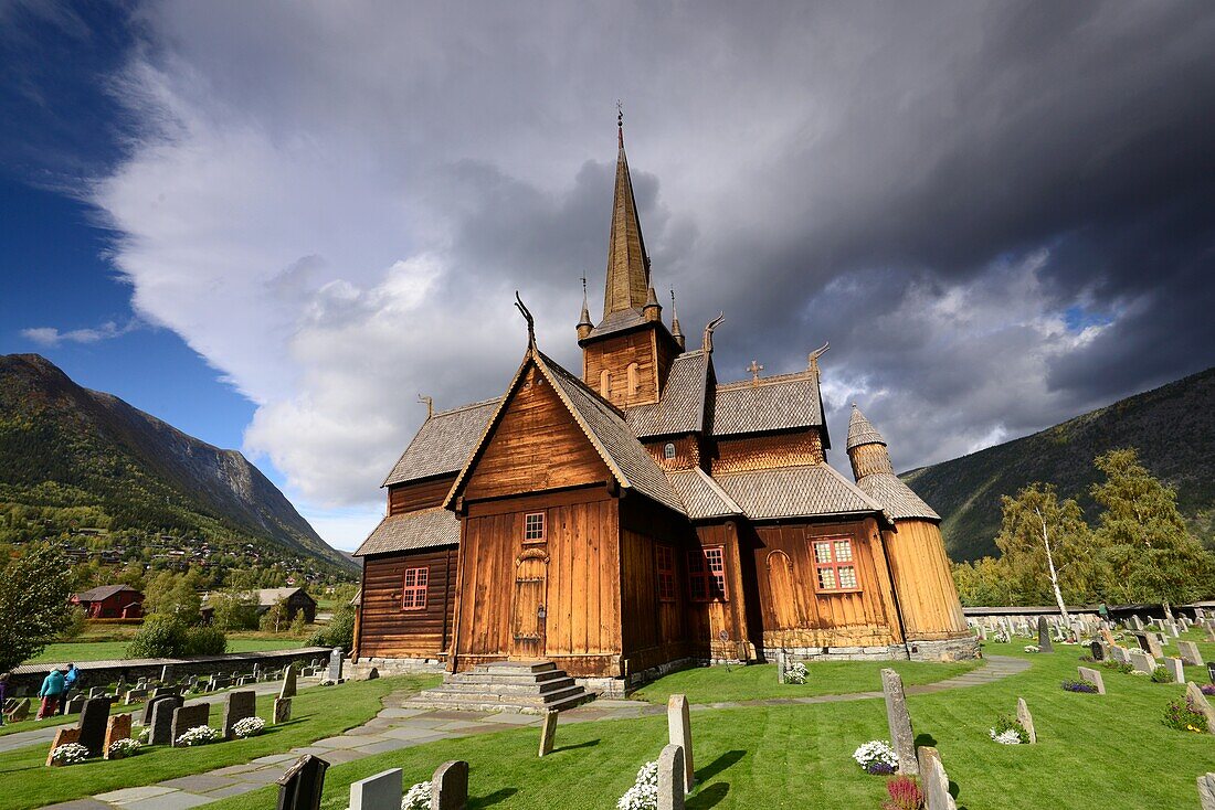 Stabkirche von Lom, Norwegen