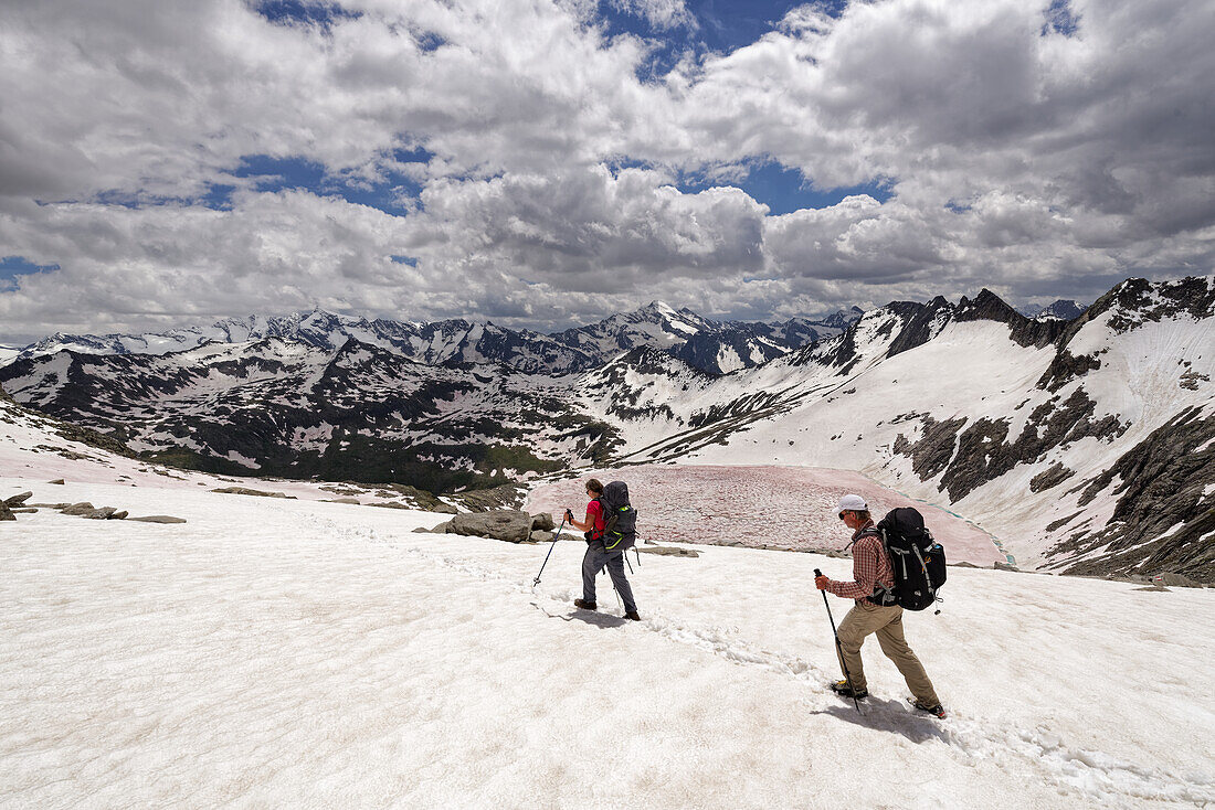 Oberhalb des Eissees in den Zillertaler Alpen, Nationalpark Hohe Tauern, Salzburger Land, Österreich