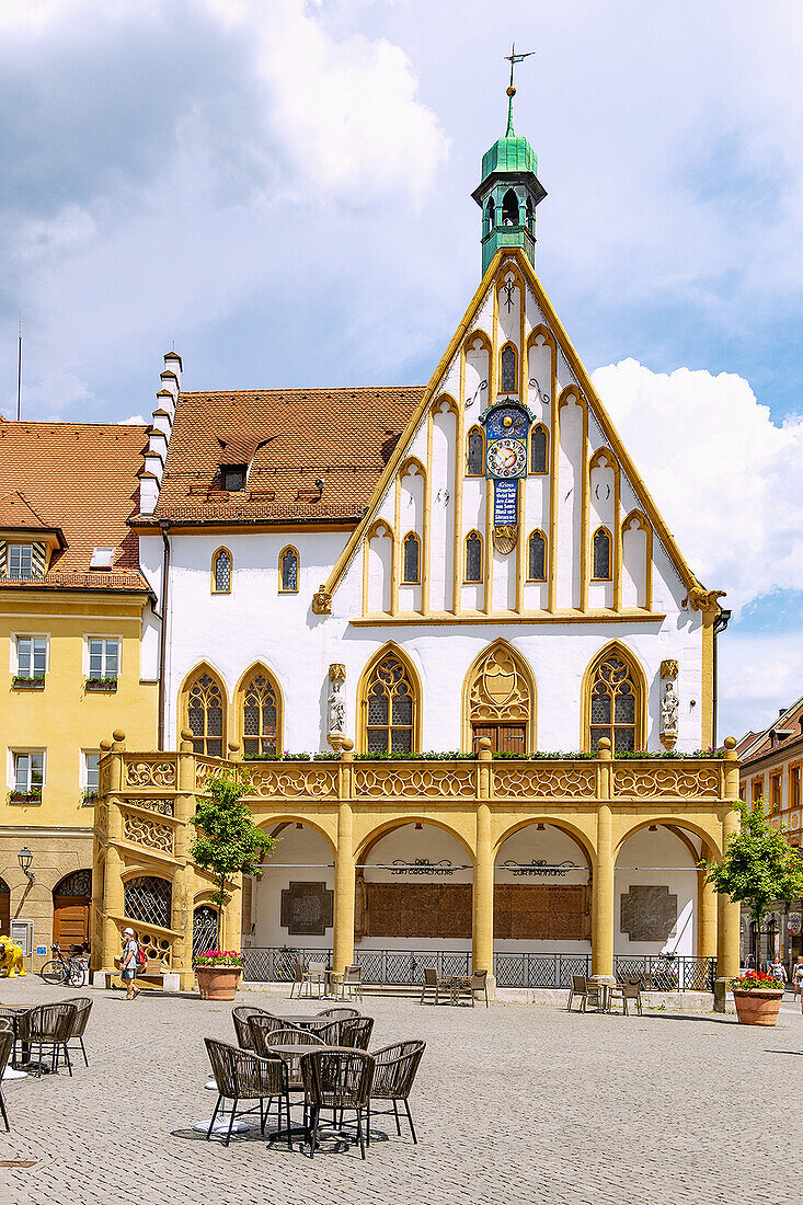 Amberg; Rathaus, Marktplatz, Bayern, Deutschland