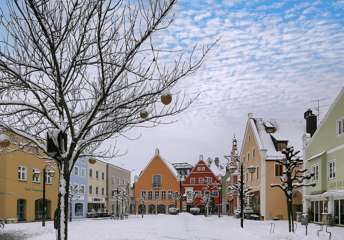 Erding; Kleiner Platz, Bayern, Deutschland