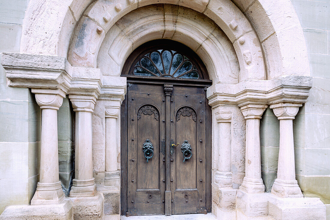 Burgbernheim; St. John's Church; Romanesque portal