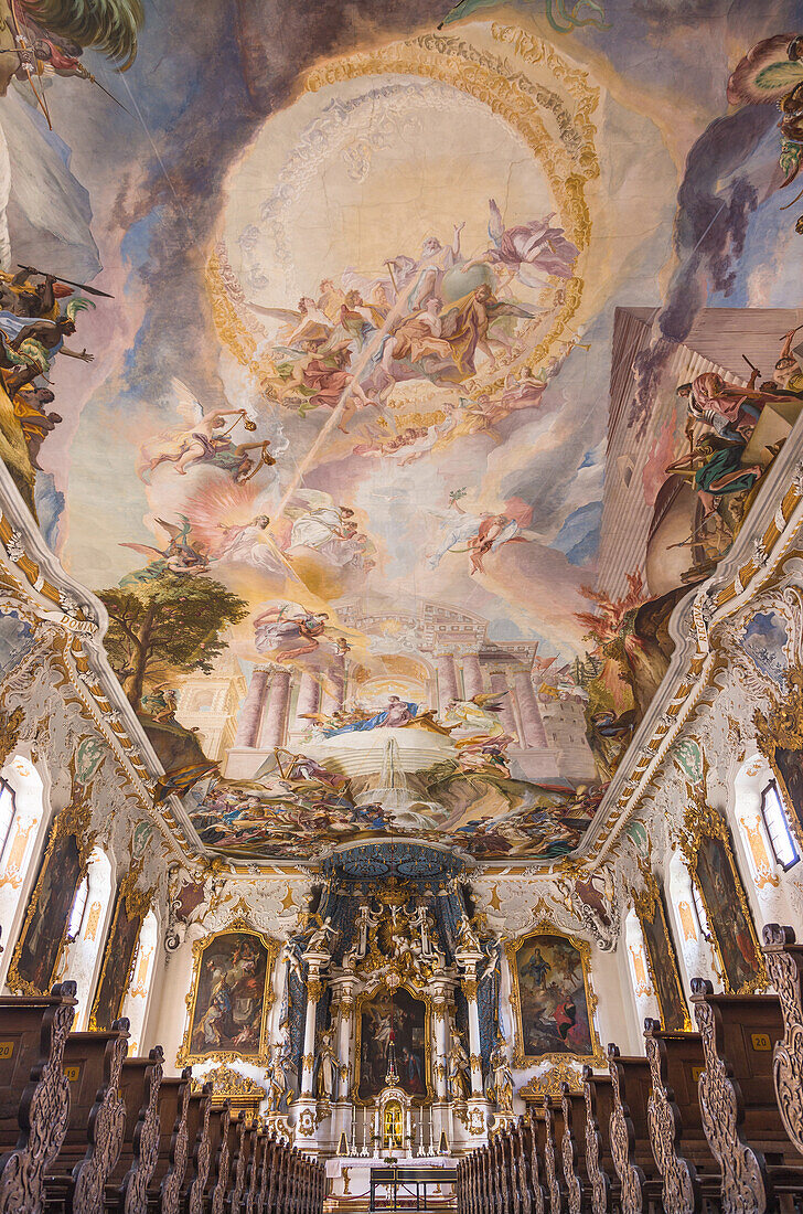 Ingolstadt; Asam Church Maria de Victoria, interior