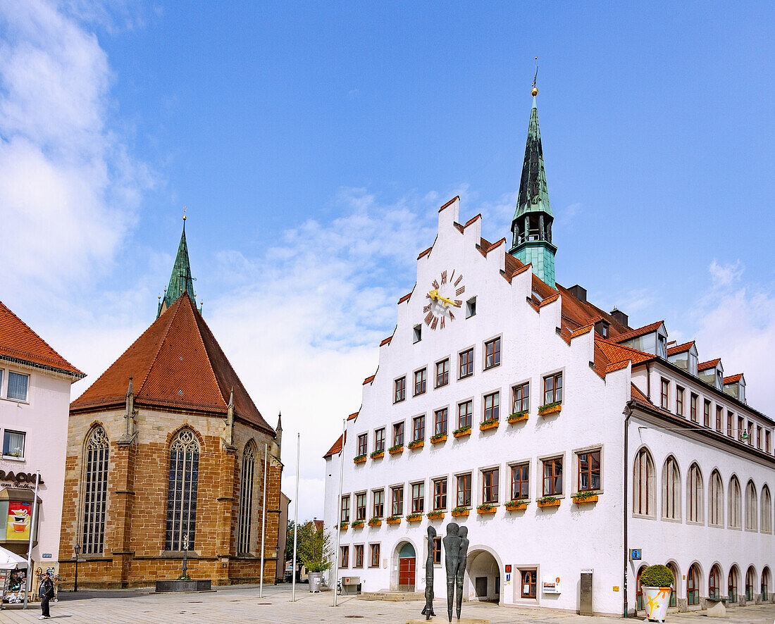 Neumarkt in der Oberpfalz, town hall, town hall square