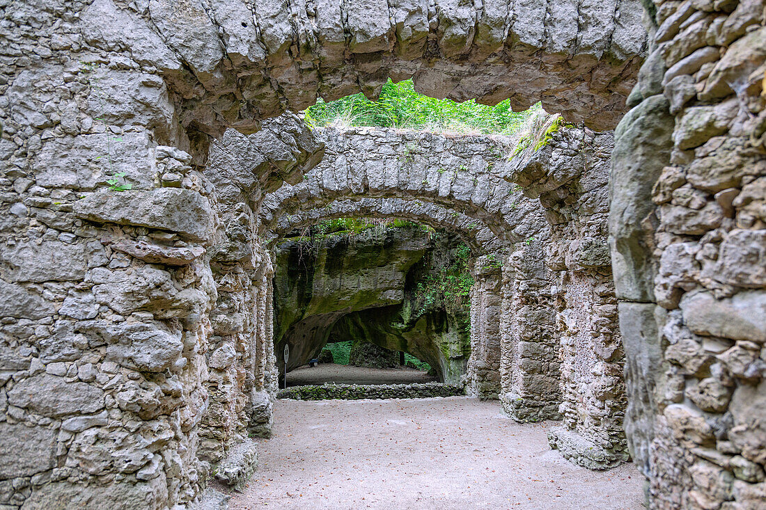 Sanspareil, Felsengarten, Ruinentheater, Bayern, Deutschland