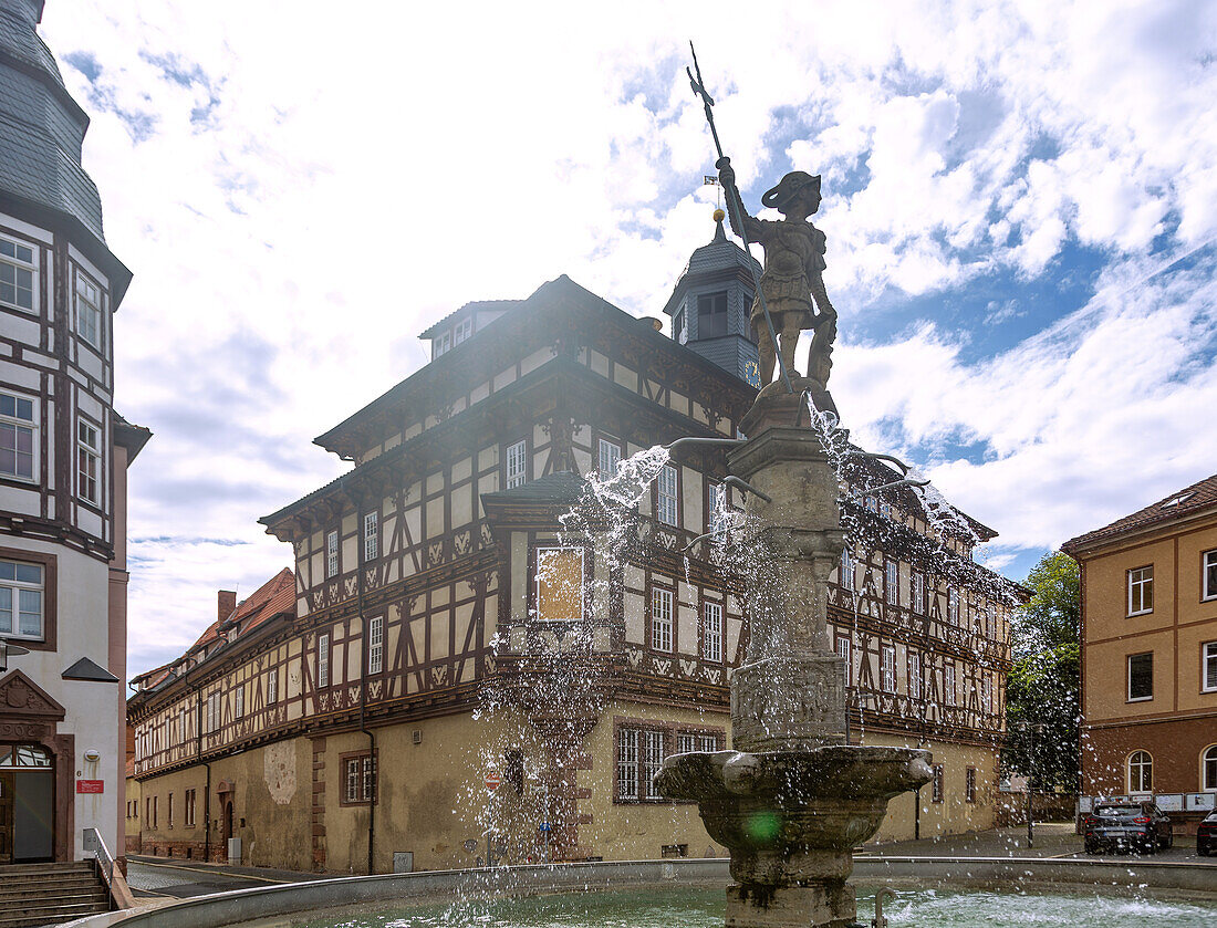 Vacha; Town square, town hall, market fountain