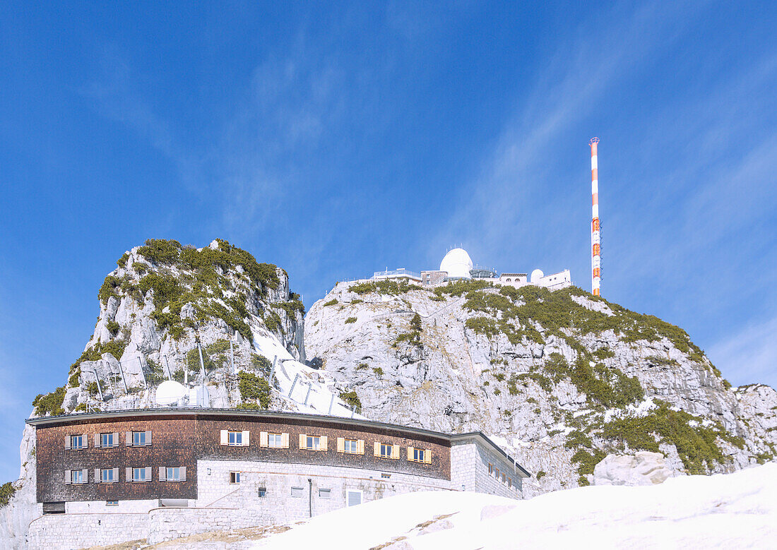 Wendelstein; BR-Haus, Sternwarte, Gipfel, Bayern, Deutschland