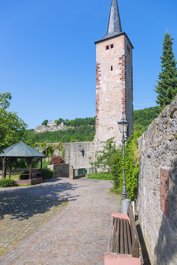 Karlstadt; Red Tower, City Wall; Karlsburg