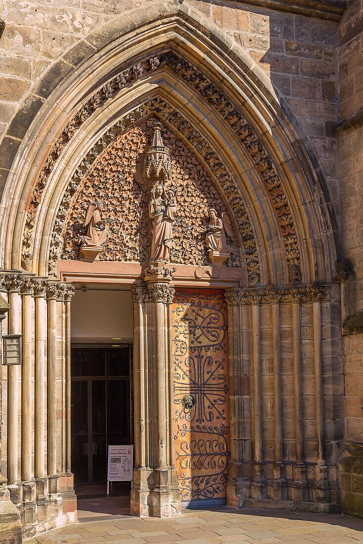 Marburg an der Lahn; Elisabeth Church; Main Portal, Gate of Heaven