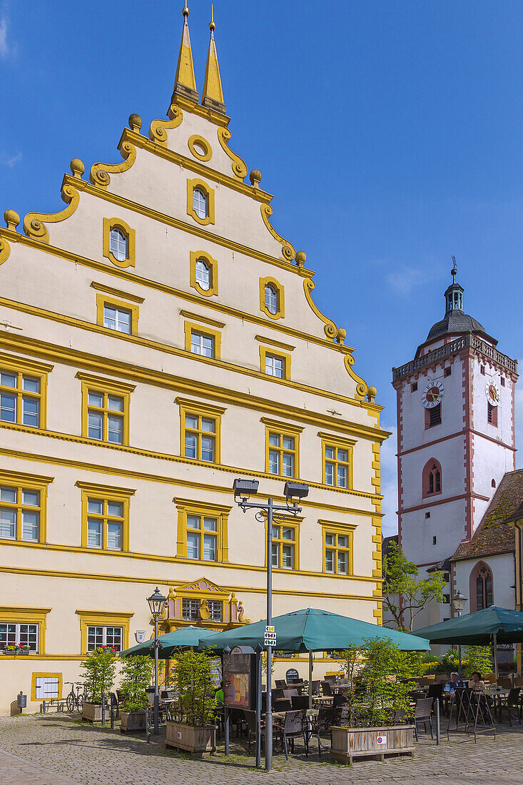 market wide; Seinsheim Castle, Evangelical Church of St. Nikolai