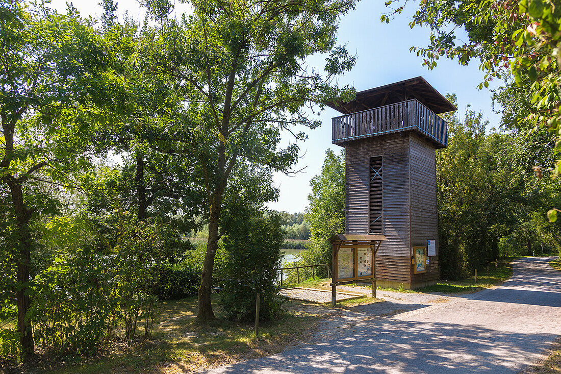 Europareservat Unterer Inn; Aussichtsturm Eglsee, Bayern, Deutschland