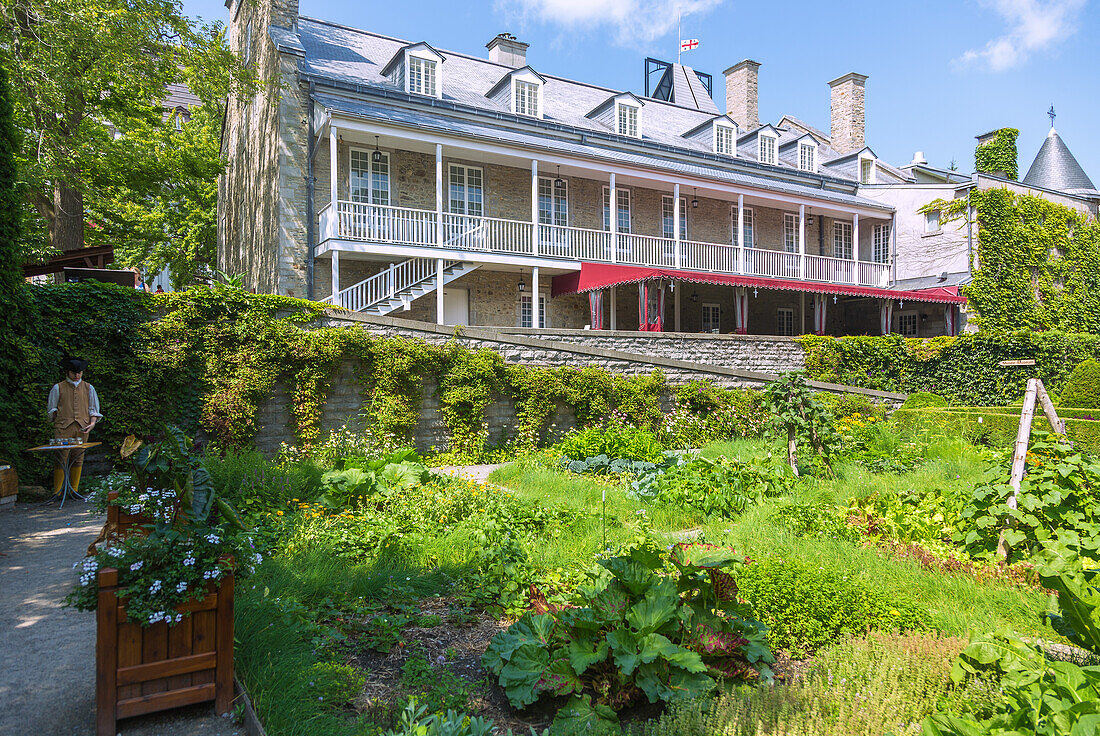 Montréal; Château Ramezay - Musée et site historique de Montréal, Küchengarten, Quebec, Kanada