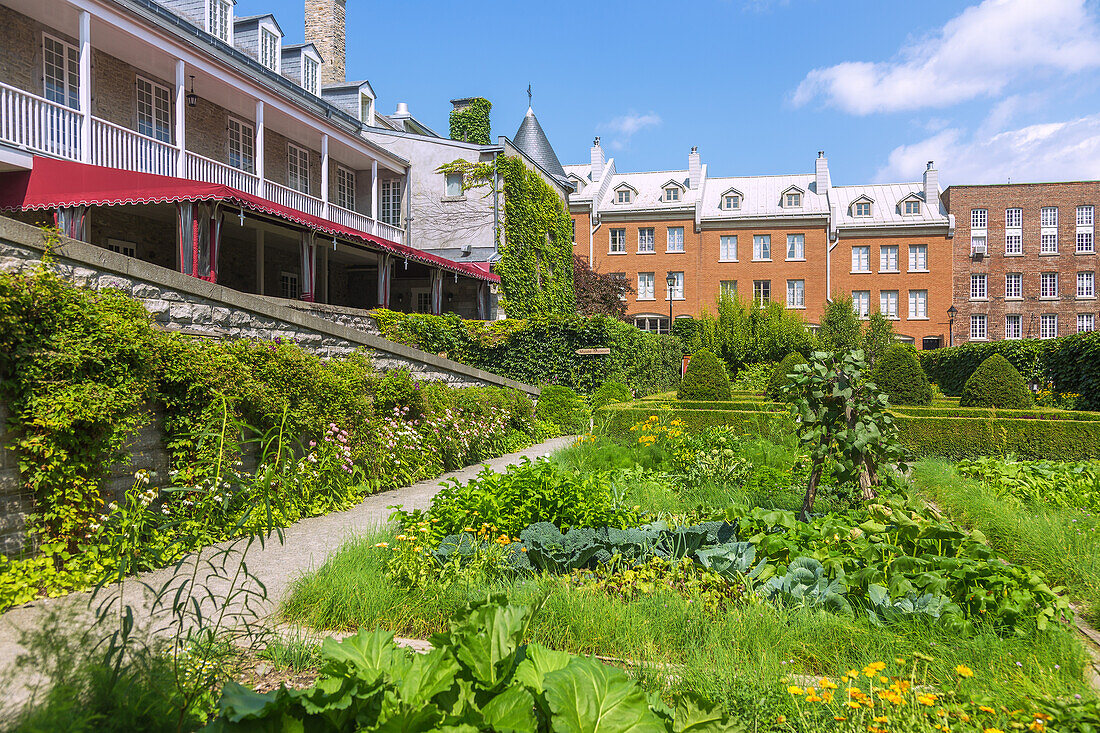 Montréal; Château Ramezay - Musée et site historique de Montréal, Küchengarten, Quebec, Kanada