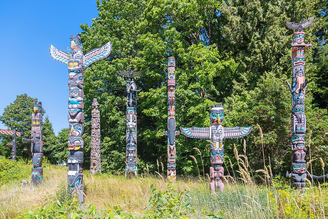 Vancouver, Stanley Park, Totempfähle, British Columbia, Kanada