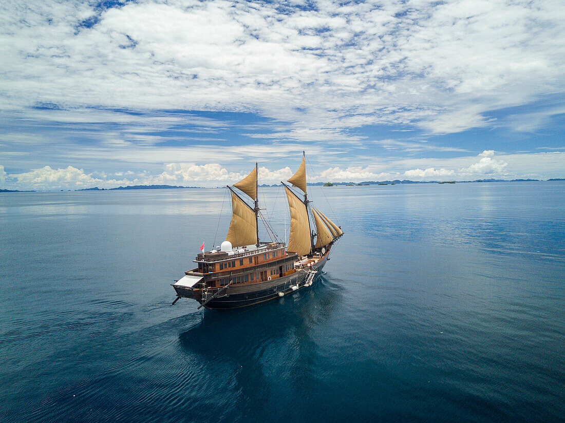 Sailing boat in Indonesia