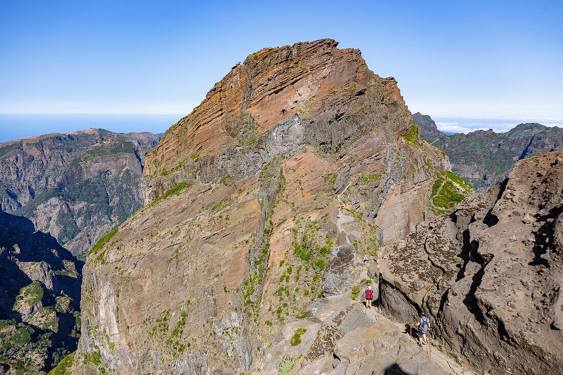 Pico do Arieiro, Pico Ruivo, Gipfel, Wanderweg PR1, portugiesische Insel Madeira, Portugal