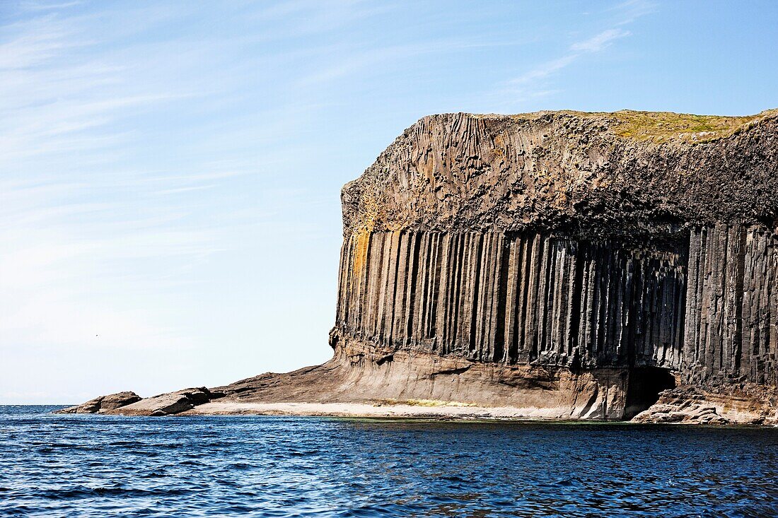 Fingal's Cave in the Atlantic Ocean, Isle of Staffa, Inner Hebrides, Scotland