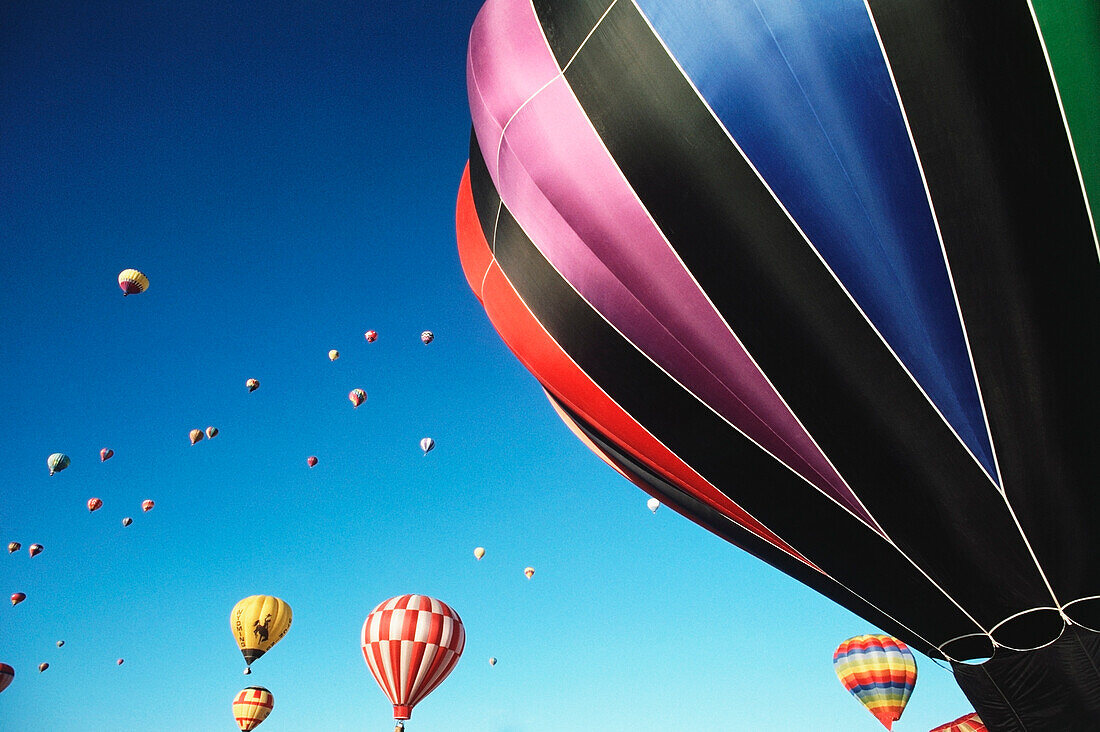 Hot air balloon at a festival, Albuquerque International Balloon Fiesta, Albuquerque, New Mexico, USA