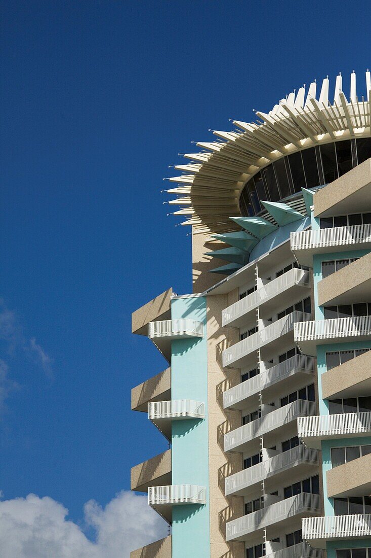 Low angle view of the Diplomat Hotel, Hollywood, Broward County, Florida, USA