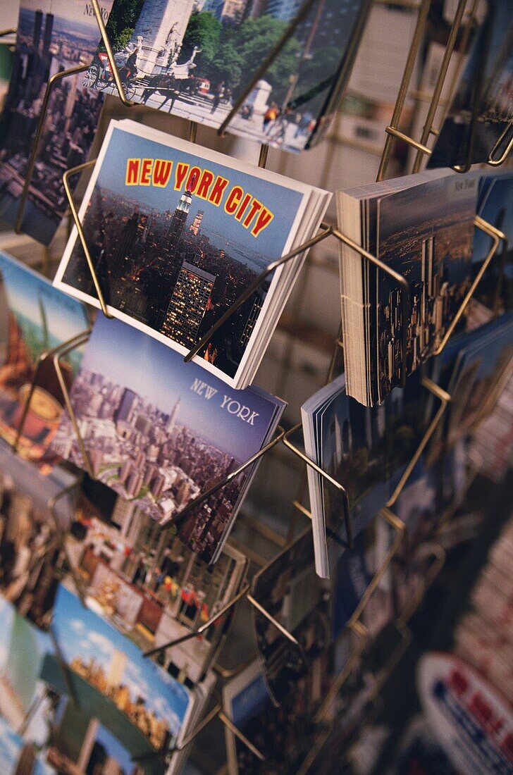 Postkarten zum Verkauf, New York City, New York State, USA
