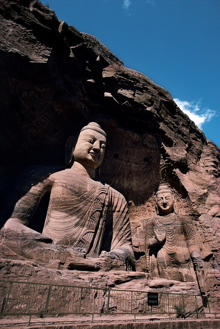 Buddha-Statuen in Höhlen, Yungang Buddhist Caves, Datong, China