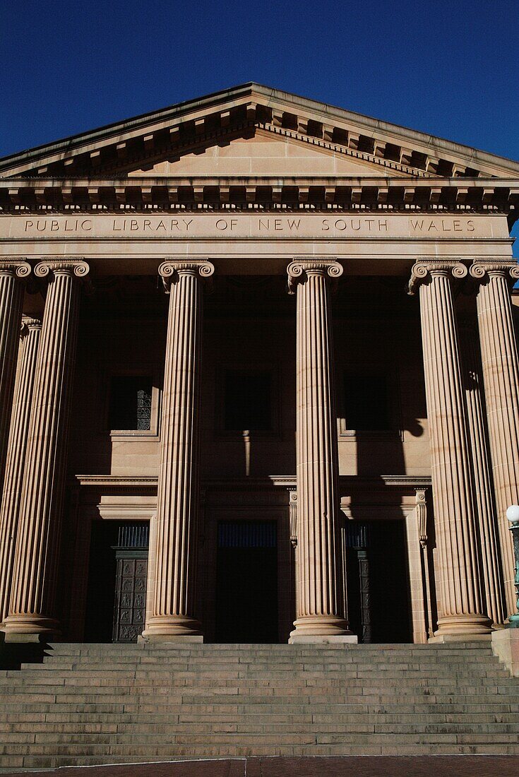 Australien, Sydney, Außenfassade der Historic Public Library von New South Wales