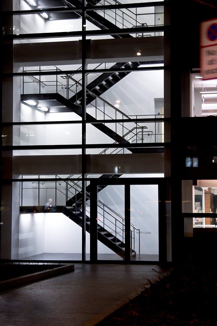 Treppe in einem Gebäude, East London, London, England
