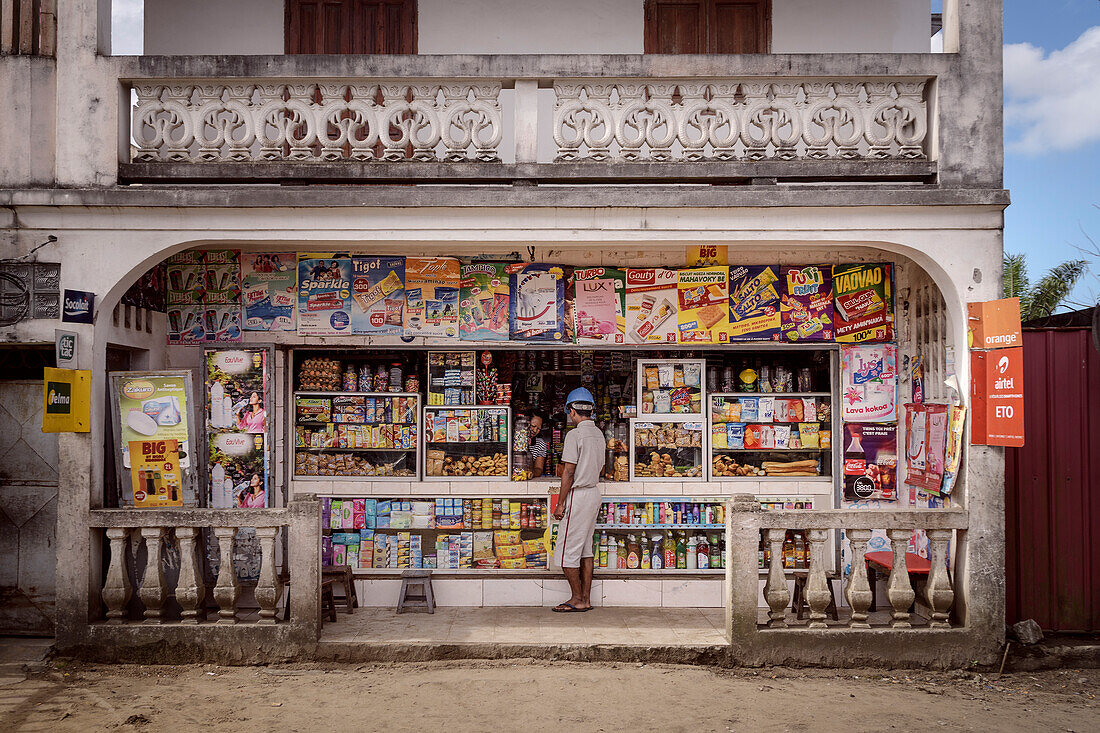 typical grocery store in Toamasina, Madagascar, Africa
