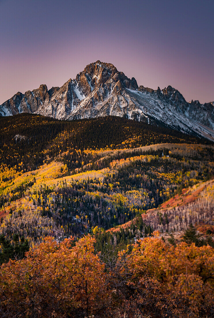 Colorado-Sonnenuntergang in Ridgway