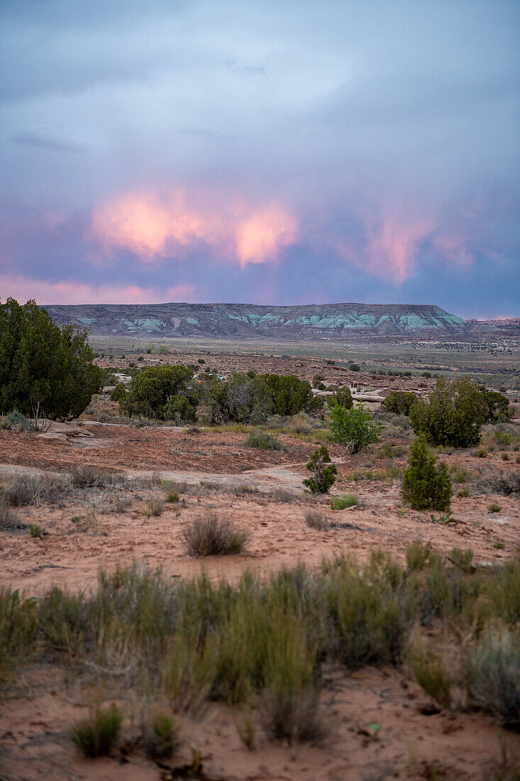 Wüsten-Sonnenuntergang in Moab Utah