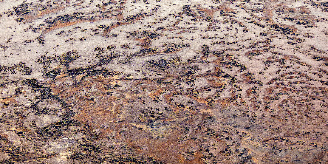Abstrakte Luftaufnahme der Naturlandschaft der Wüste von South Australia