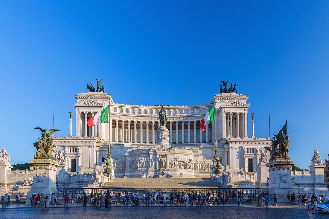 Rom, Piazza Venezia, Vittoriano, Latium, Italien