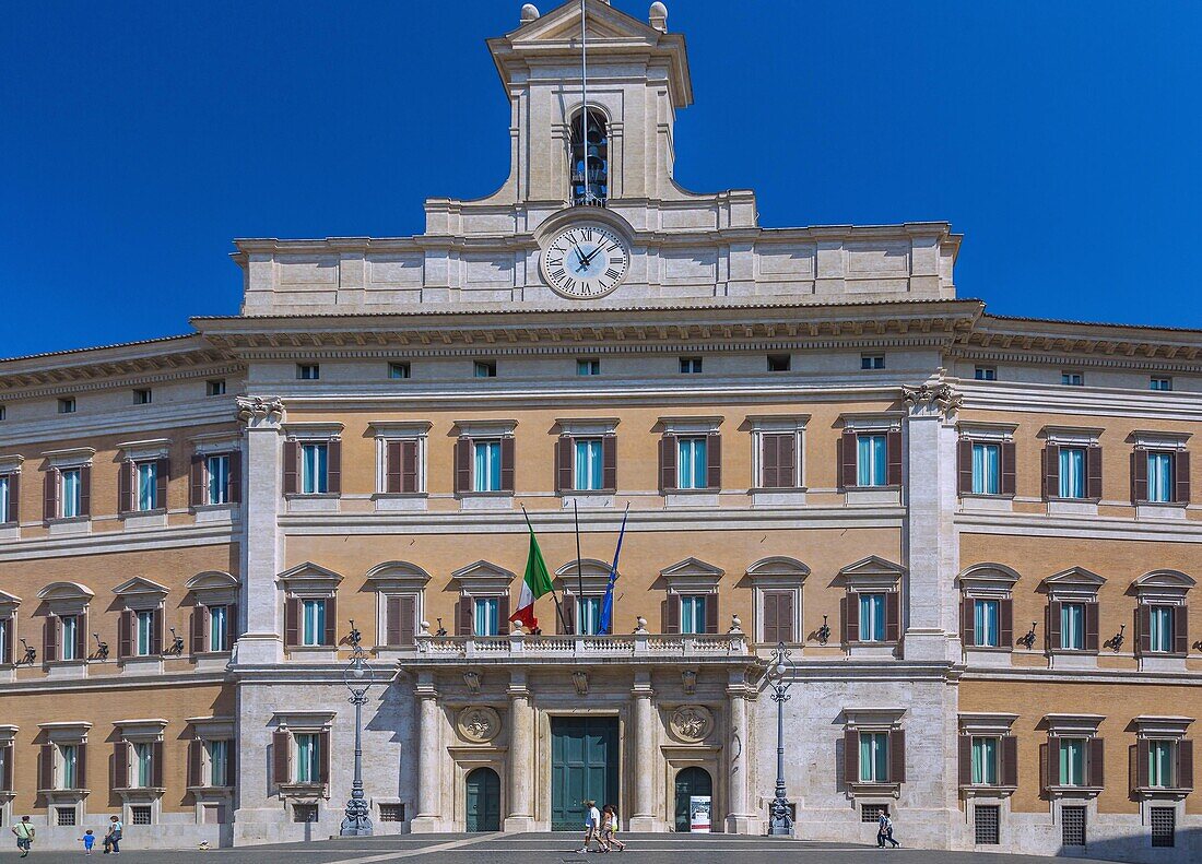 Rom, Piazza di Montecitorio, Palazzo Montecitorio, Latium, Italien