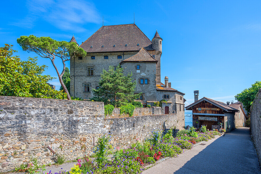 Castle of Yvoire, Haute-Savoie department, Auvergne-Rhône-Alpes, France