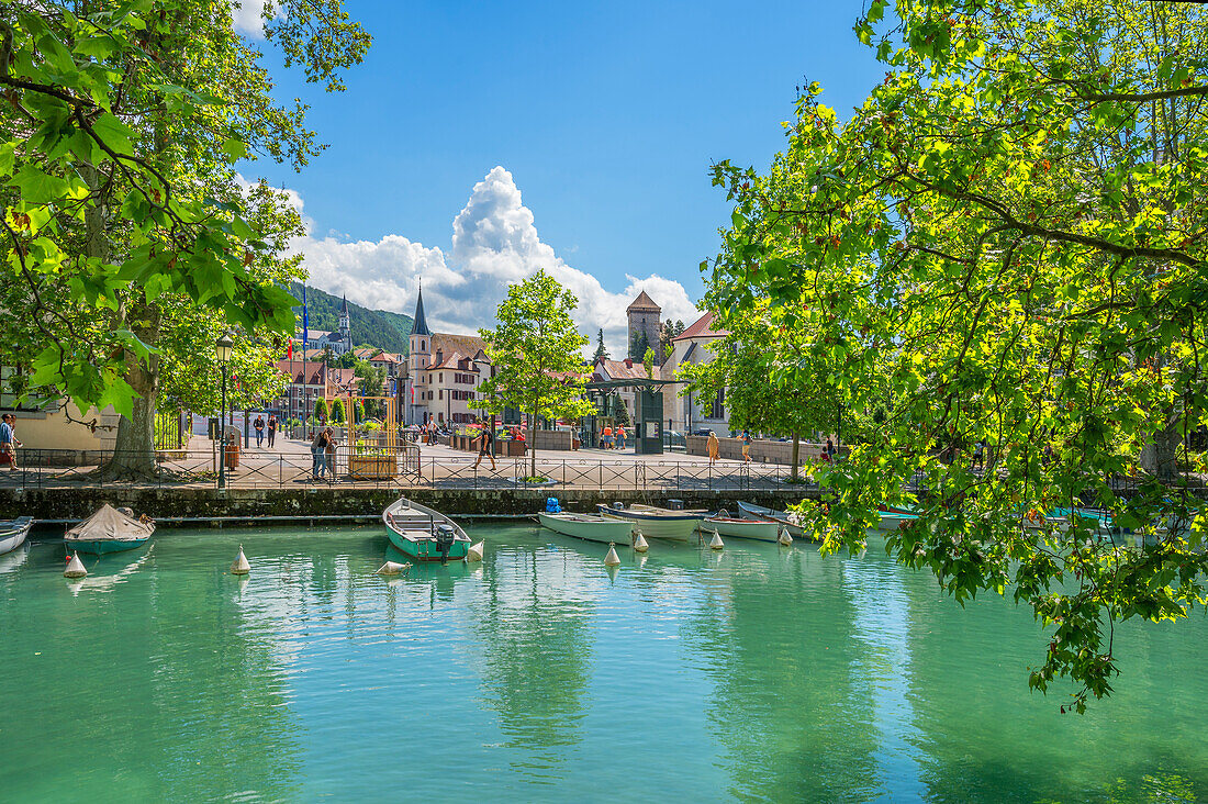 Canal du Vassé, Annecy, Haute-Savoie department, Auvergne-Rhone-Alpes, France