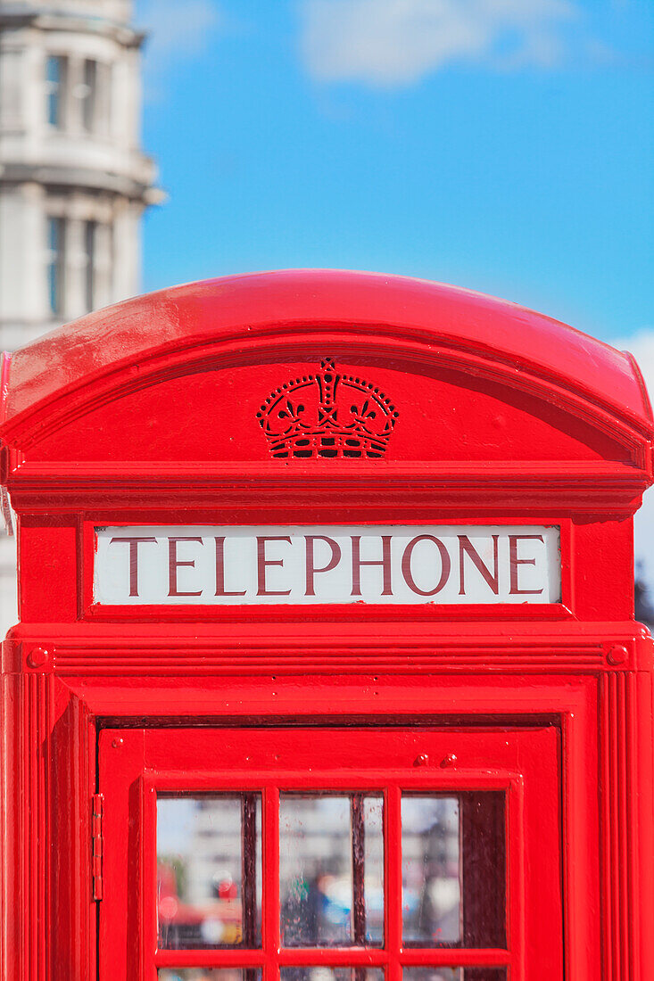 Red phone box, London, England, UK