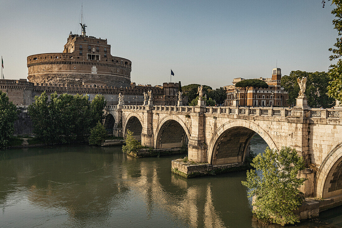 Castel Sant Angelo  or The Mausoleum of Hadrian Rome Italy