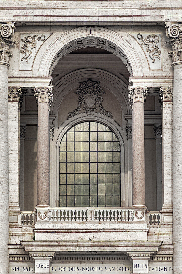 Facade at Basilica di San Giovanni in Laterano Rome Italy