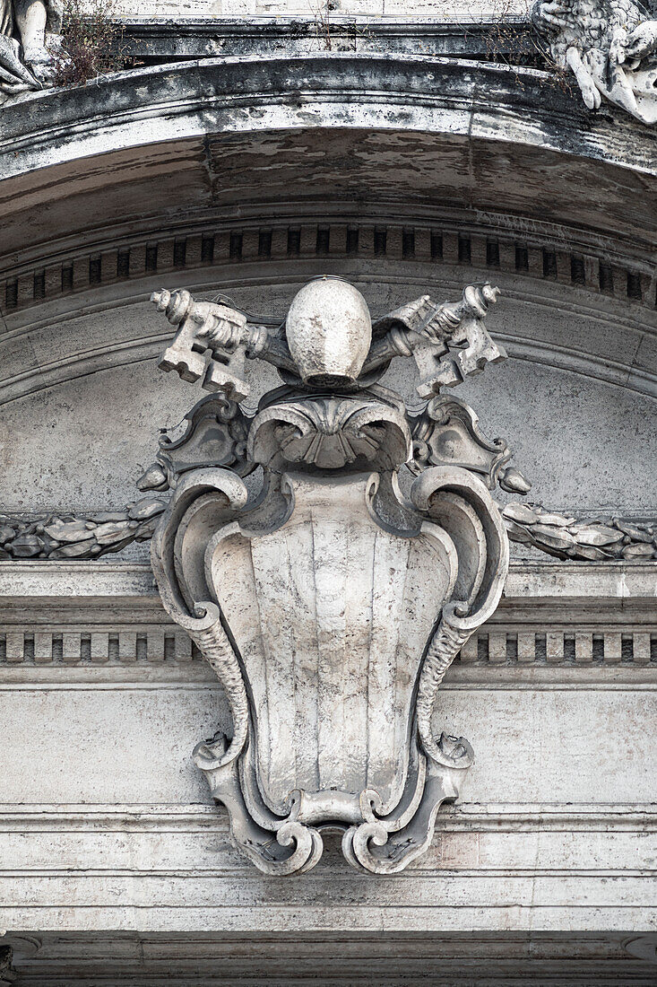 Facade at Basilica di San Giovanni in Laterano Rome Italy