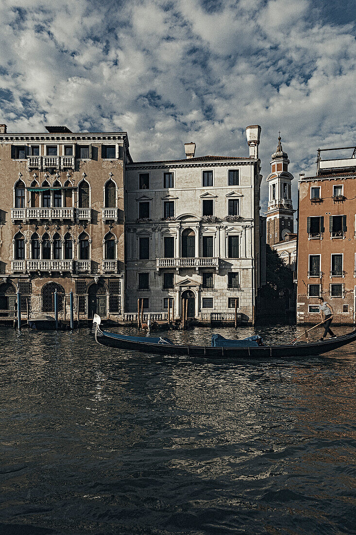 Gondola at the Grand Canal in Venice Italy